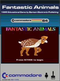Box cover for Fantastic Animals on the Commodore 64.