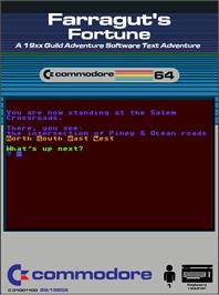 Box cover for Farragut's Fortune on the Commodore 64.