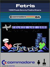 Box cover for Fetris on the Commodore 64.