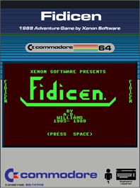 Box cover for Fidicen on the Commodore 64.