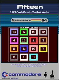 Box cover for Fifteen on the Commodore 64.