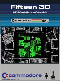 Box cover for Fifteen 3d on the Commodore 64.