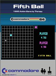 Box cover for Fifth Ball on the Commodore 64.