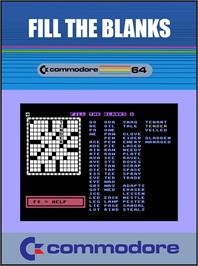 Box cover for Fill The Blanks on the Commodore 64.