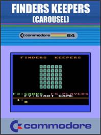 Box cover for Finders Keepers on the Commodore 64.
