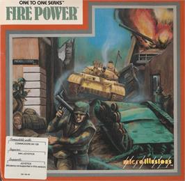 Box cover for Fire-power on the Commodore 64.