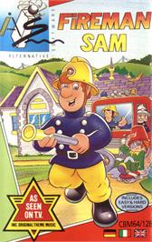 Box cover for Fireman Sam on the Commodore 64.