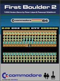 Box cover for First Boulder 2 on the Commodore 64.