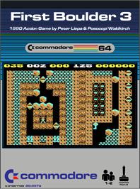 Box cover for First Boulder 3 on the Commodore 64.