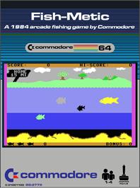 Box cover for Fish-metic on the Commodore 64.