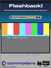 Box cover for Flashback! on the Commodore 64.