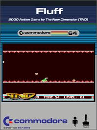 Box cover for Fluff on the Commodore 64.