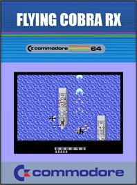 Box cover for Flying Cobra Rx on the Commodore 64.