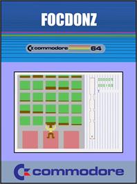Box cover for Focdonz on the Commodore 64.