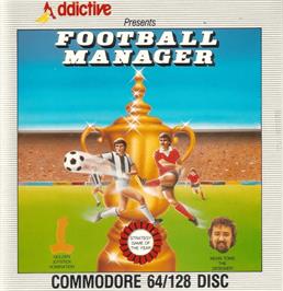 Box cover for Football Manager on the Commodore 64.