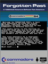 Box cover for Forgotten Past on the Commodore 64.
