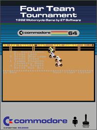 Box cover for Four Team Tournament on the Commodore 64.