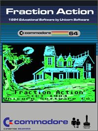 Box cover for Fraction Action on the Commodore 64.
