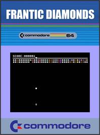 Box cover for Frantic Diamonds on the Commodore 64.