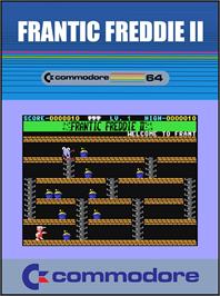 Box cover for Frantic Freddie 2 on the Commodore 64.