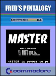 Box cover for Fred's Pentalogy on the Commodore 64.