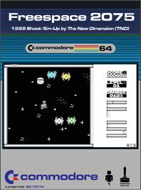 Box cover for Freespace 2075 on the Commodore 64.