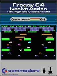 Box cover for Froggy 64 - Ivasive Action on the Commodore 64.