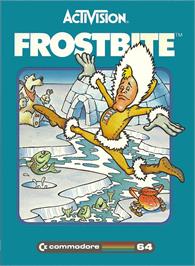 Box cover for Frostbite (2019) on the Commodore 64.