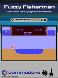 Box cover for Fuzzy Fisherman on the Commodore 64.