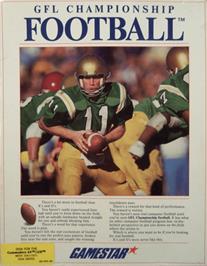Box cover for GFL Championship Football on the Commodore 64.