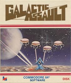 Box cover for Galactic Assault on the Commodore 64.