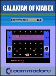 Box cover for Galaxian Of Xiabex on the Commodore 64.