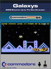 Box cover for Galaxys on the Commodore 64.