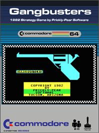 Box cover for Gangbusters on the Commodore 64.