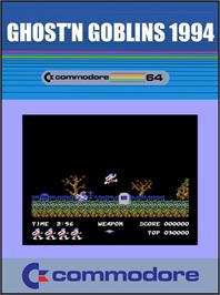 Box cover for Ghost'n Goblins 1994 on the Commodore 64.
