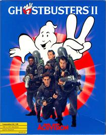 Box cover for Ghostbusters 2 on the Commodore 64.