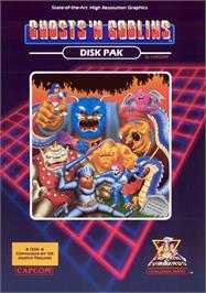 Box cover for Ghosts 'n Goblins on the Commodore 64.