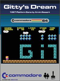 Box cover for Gitty's Dream on the Commodore 64.