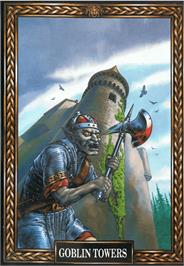 Box cover for Goblin Towers on the Commodore 64.