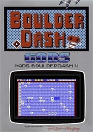 Box cover for Gods Boulder Dash 5 on the Commodore 64.