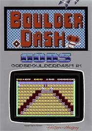 Box cover for Gods Boulder Dash 9 on the Commodore 64.
