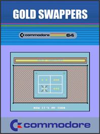 Box cover for Gold Swappers on the Commodore 64.