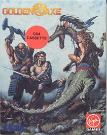 Box cover for Golden Axe on the Commodore 64.