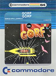 Box cover for Gorf on the Commodore 64.