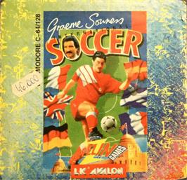 Box cover for Graeme Souness International Soccer on the Commodore 64.