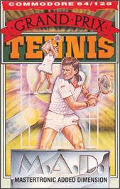 Box cover for Grand Prix Tennis on the Commodore 64.