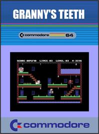 Box cover for Granny's Teeth on the Commodore 64.