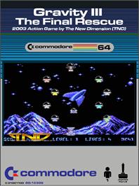 Box cover for Gravity 3 - The Final Rescue on the Commodore 64.