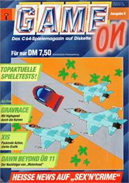 Box cover for Gravrace on the Commodore 64.