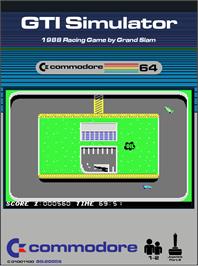 Box cover for Gti Simulator on the Commodore 64.